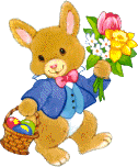 Gif animé Pâques lapin
